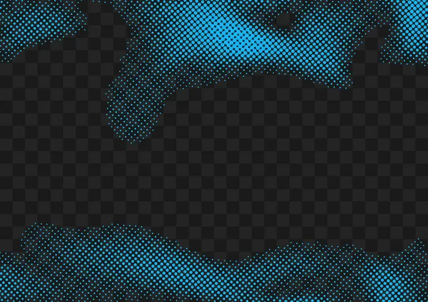 Luminoso Blu Mezzitoni Puntini Pop Art Page — Vettoriale Stock