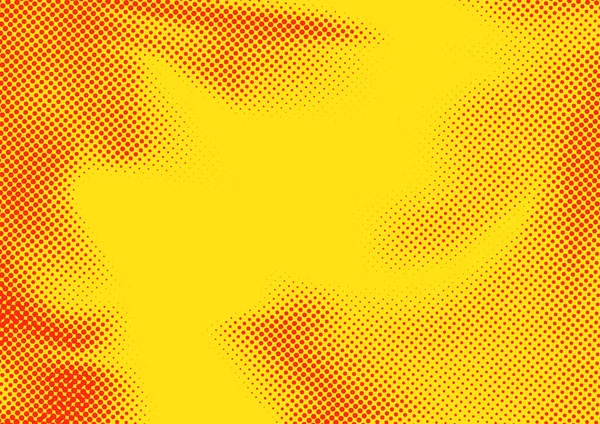 Яскраво Помаранчевий Червоний Колір Пунктирний Абстрактний Поп Арт Напівтоновий Візерунок — стоковий вектор