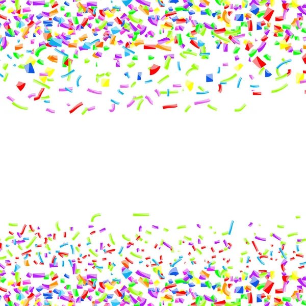 Heldere Kleurrijke Kinderachtig Confetti Patroon Achtergrond Fiesta Geluk Fun Element — Stockvector