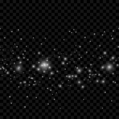 Büyülü soyut yıldız tozu lens flare saydam arka plan. 
