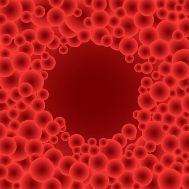 Buble kırmızı daireler delik