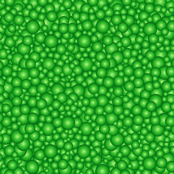 Buble zelené kruhy pozadí — Stockový vektor