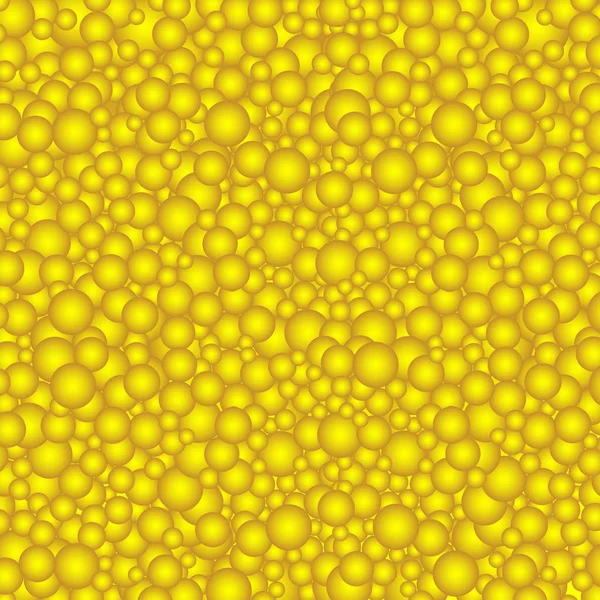 Buble gele cirkels achtergrond — Stockvector