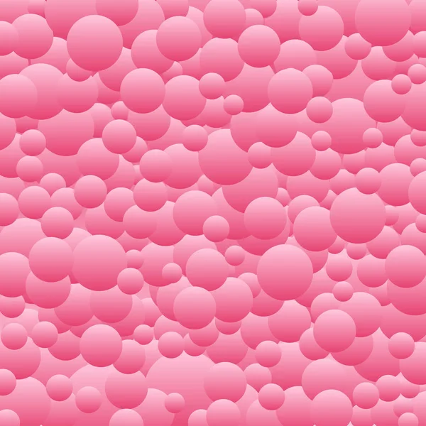 Círculos cor-de-rosa bolha dos desenhos animados — Vetor de Stock