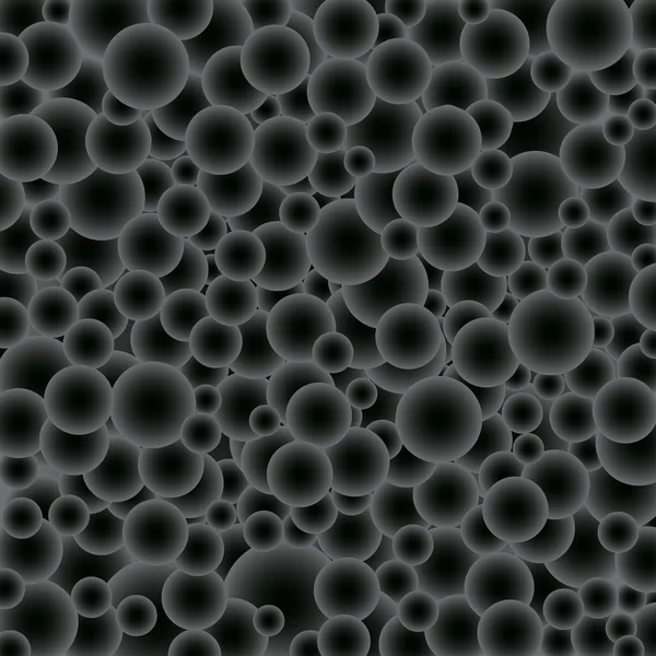 Bocciolo gradiente cerchi neri — Vettoriale Stock