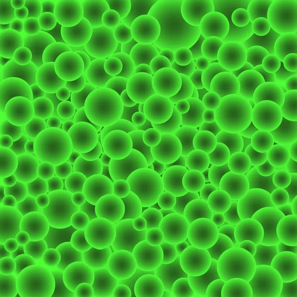 그라데이션 buble 녹색 원 — 스톡 벡터
