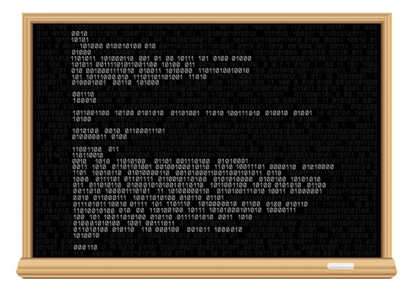 黑板上白色代码 — 图库矢量图片