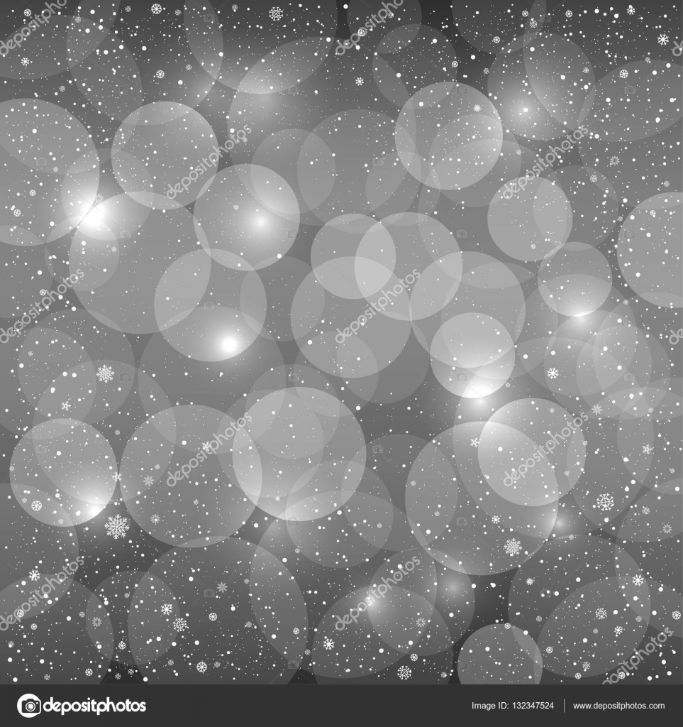Gray bokeh snow background — Stock Vector © romvo79 #132347524