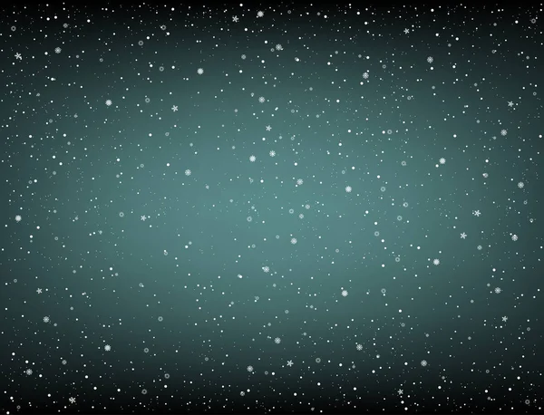 Mucha nieve sobre fondo oscuro — Archivo Imágenes Vectoriales