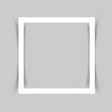 Kağıt beyaz çerçeve gölge