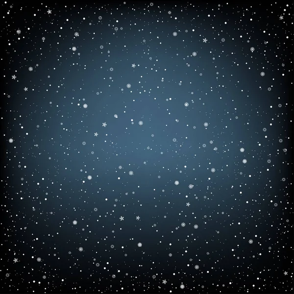 Σκούρο μπλε χιονιού φόντο — Διανυσματικό Αρχείο