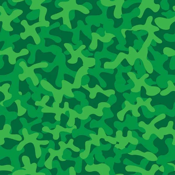 Textura camuflaje verde bosque — Vector de stock