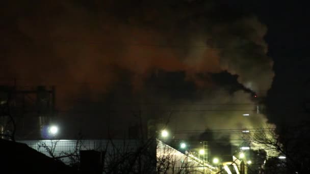 nuit industrie de la fumée 