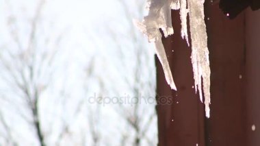 Icicle'ı eritmek güneş gökyüzü