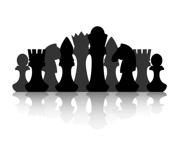 Estrategia y táctica de ajedrez — Archivo Imágenes Vectoriales