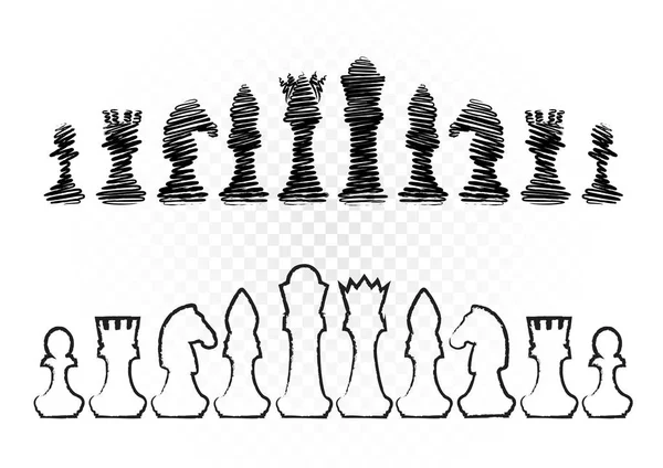 Черно-белые шахматы — стоковый вектор