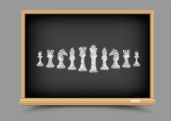 チェス戦略レッスン — ストックベクタ