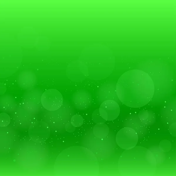Зеленые круги боке — стоковый вектор
