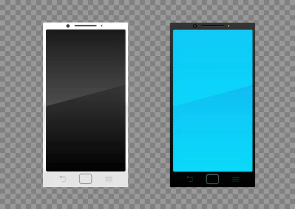 Smartphone noir blanc — Image vectorielle
