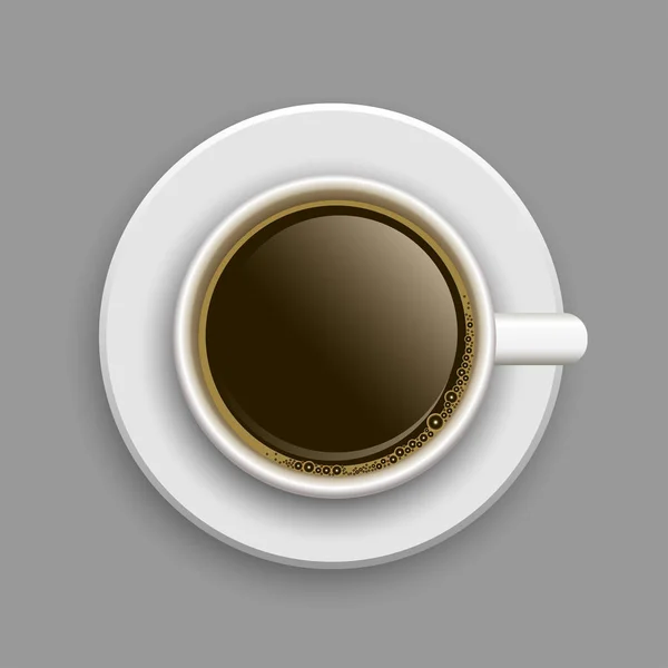 Taza de café arriba — Vector de stock