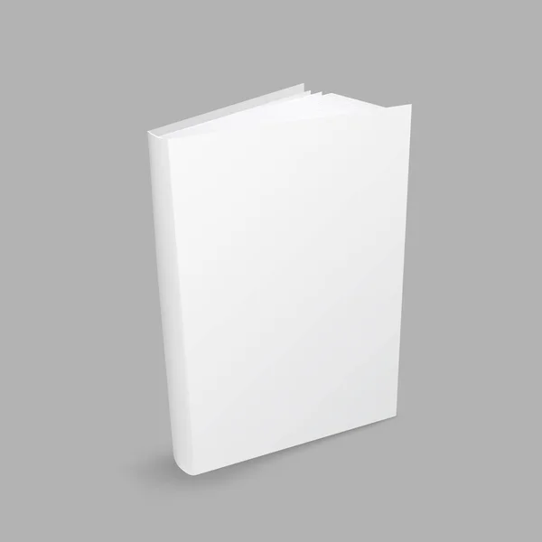 Stängt vit bok — Stock vektor
