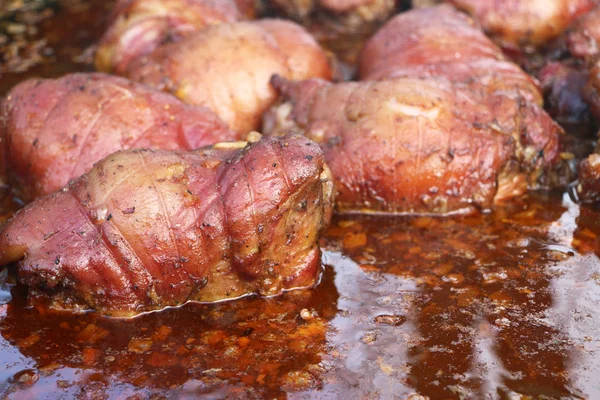 Cooked pork leg meat — Stock Photo, Image