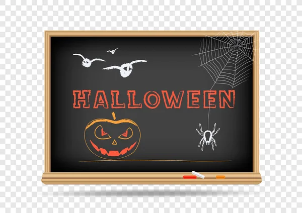 Blackboard Halloween Holidays — Stock Vector