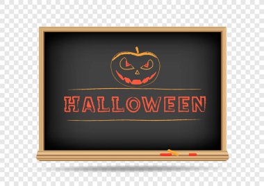 Blackboard Cadılar Bayramı çizim