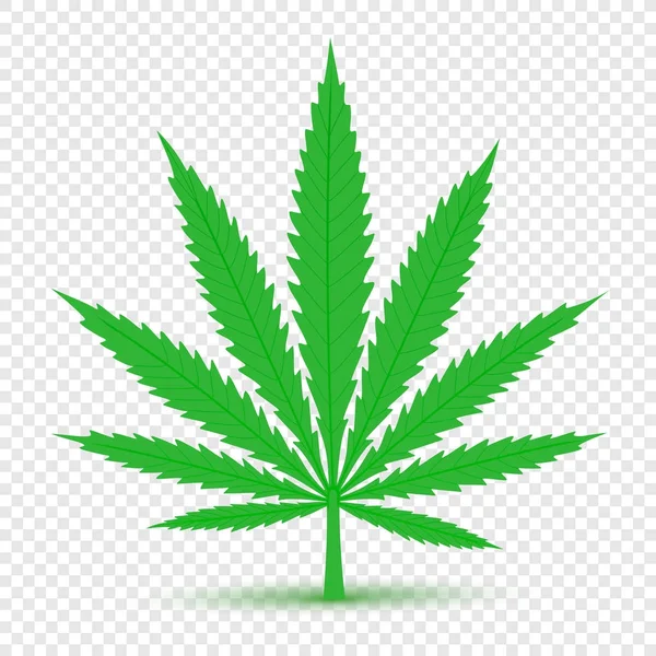 Kannabisz ikon átlátszó háttér — Stock Vector