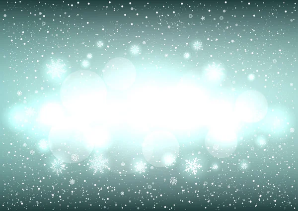 圣诞魔术雪背景 — 图库矢量图片