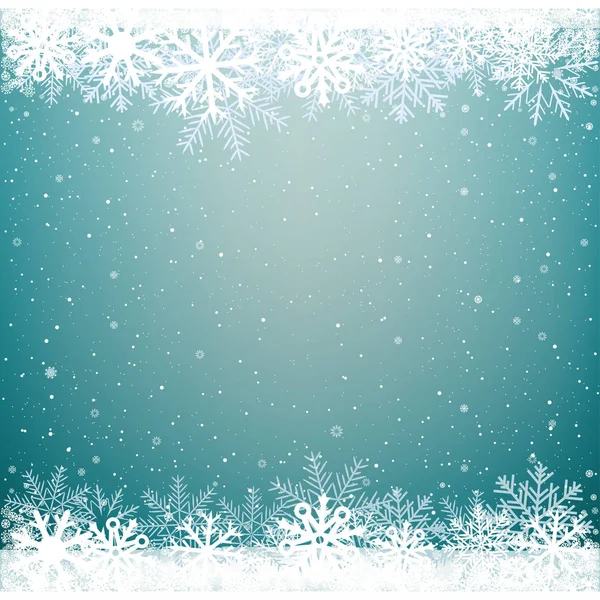 Christmas winter snow background — Stock Vector