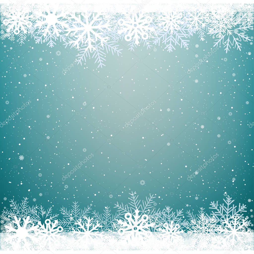 Christmas winter snow background