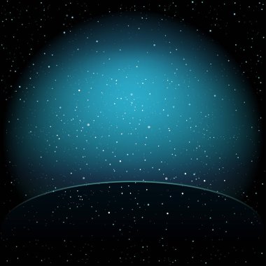 Tepede Noel gece kar düşüyor