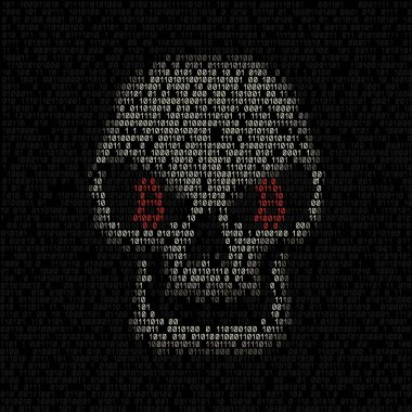 bitcoin kod hacker kafatası