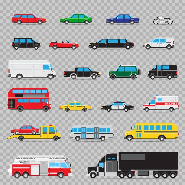 Set di icone di trasporto automatico — Vettoriale Stock