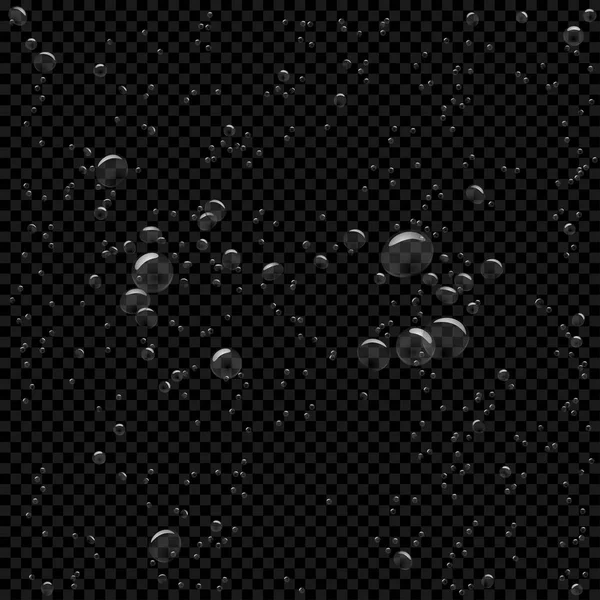 中心黑色透明水泡 — 图库矢量图片