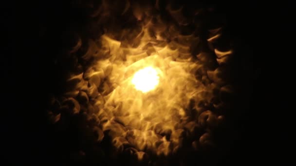 Νύχτα θολή σφαίρα ήλιο έκλειψη Σελήνης — Αρχείο Βίντεο