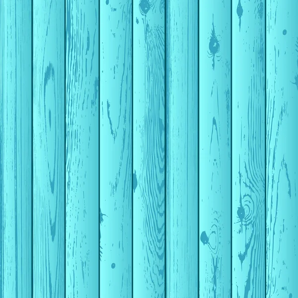 Latar belakang tekstur kayu biru azure - Stok Vektor