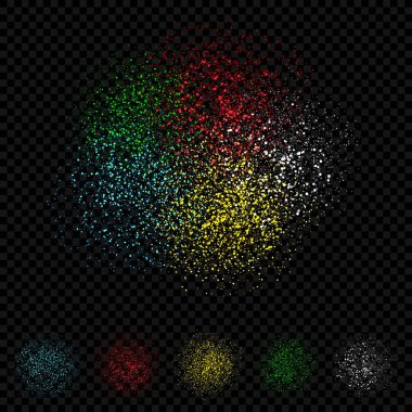 konfeti tinsel tasarım kum havai fişek