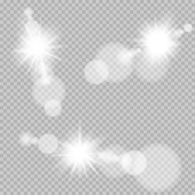 Güneş Işık bokeh lens şeffaf ayarla