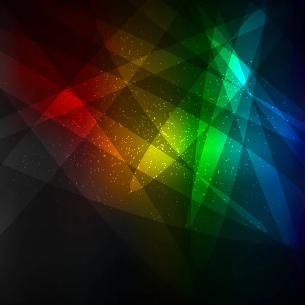 Rainbow dark lights template background — Stock Vector