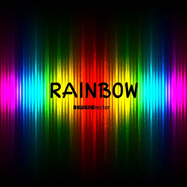Rainbow çizgili renk arka plan metin ile — Stok Vektör