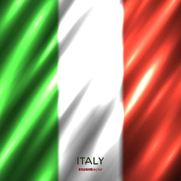 Hintergrund der italienischen Nationalflagge — Stockvektor