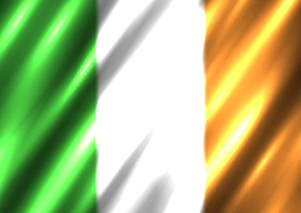 Ierse nationale vlag achtergrond — Stockvector