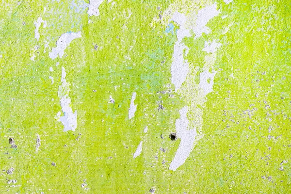 Old green repair wall with hole — Stock Photo, Image