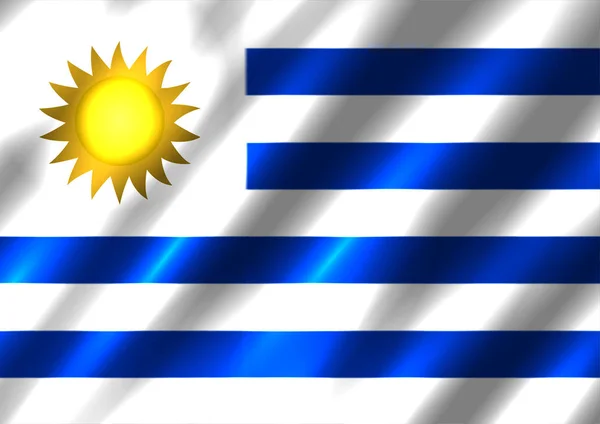 Uruguay Bandera fondo — Archivo Imágenes Vectoriales