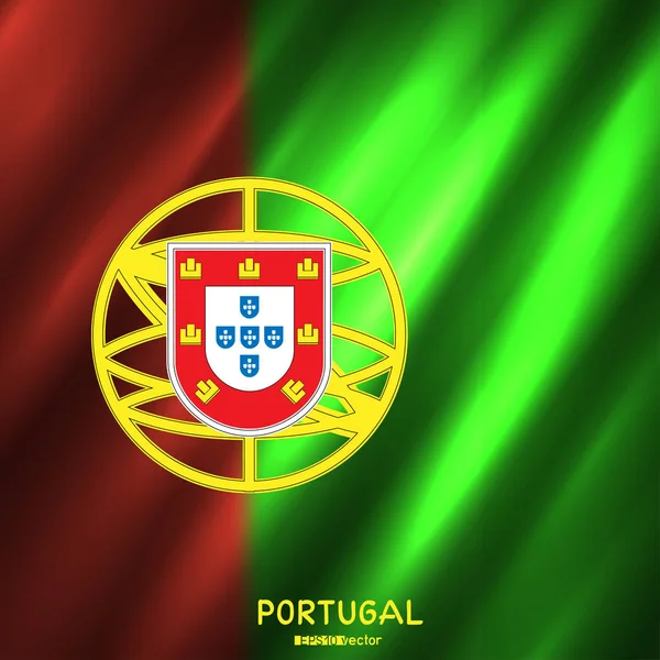 全国葡萄牙旗子背景 — 图库矢量图片