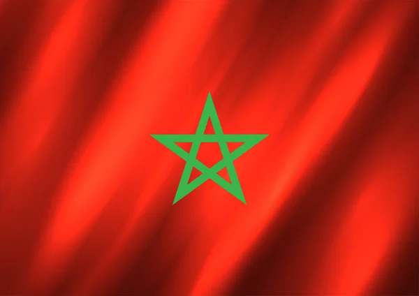 Marokkói zászló háttér — Stock Vector