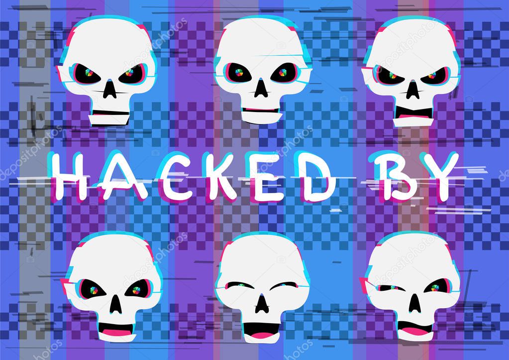 hacked by skull set