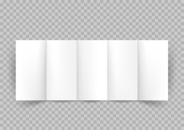 Kitapçık beş kağıt sayfalarının